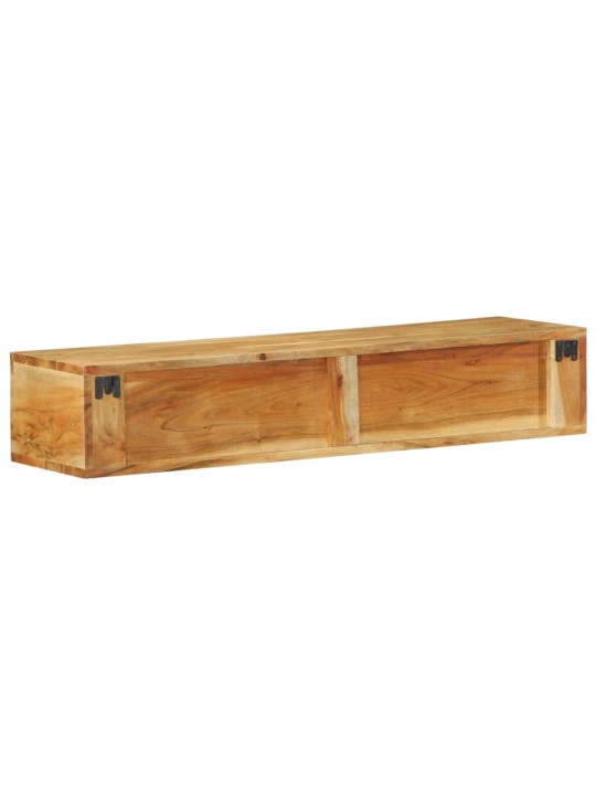 Seinä-tv-kaappi 100x30x19 cm massiivipuu akaasia