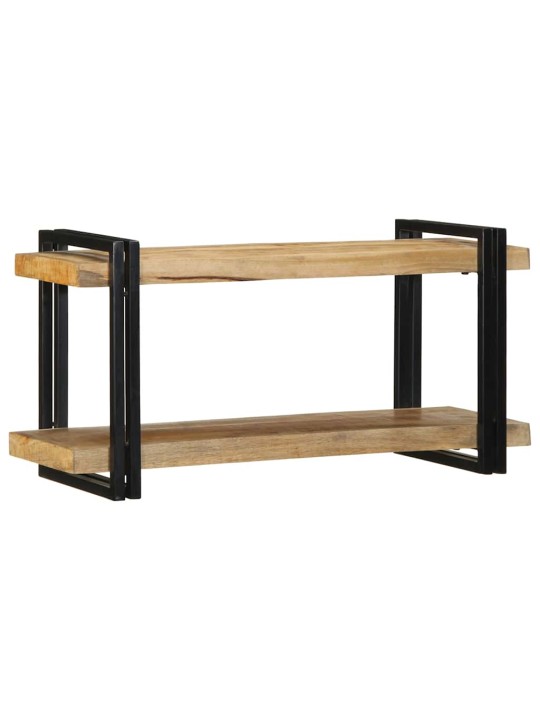 Seinähylly 90x33x45 cm massiivipuuta mango