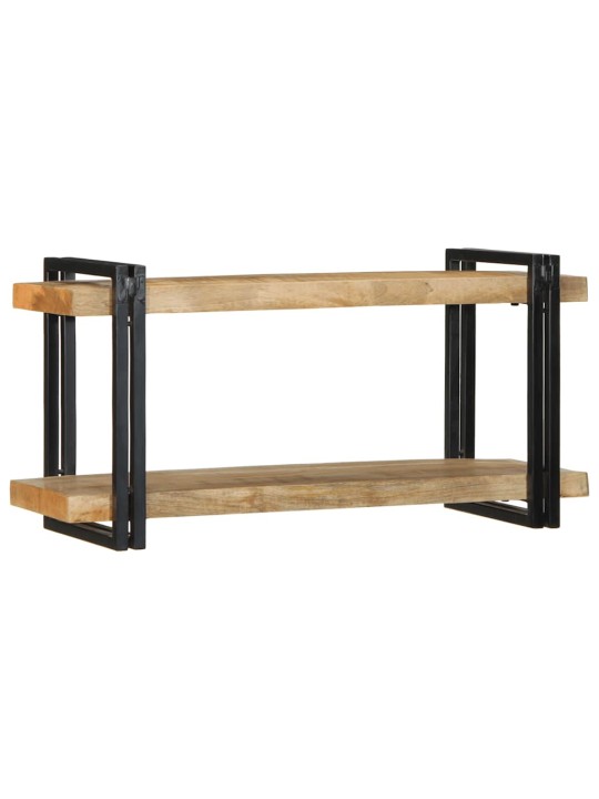 Seinähylly 90x33x45 cm massiivipuuta mango