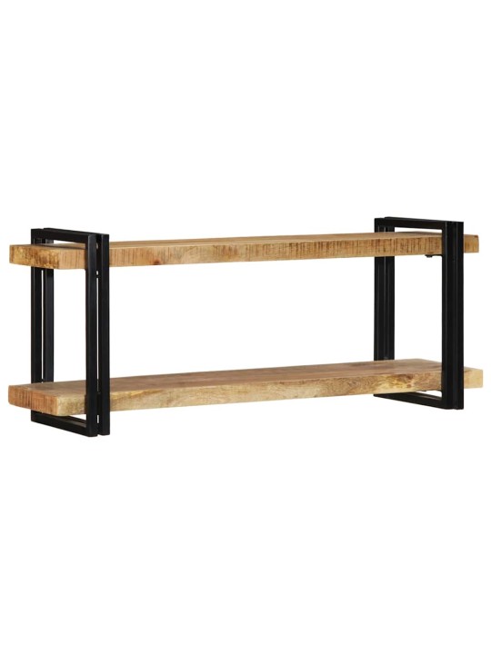 Seinähylly 110x33x45 cm massiivipuuta mango