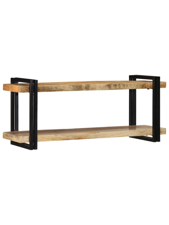 Seinähylly 110x33x45 cm massiivipuuta mango