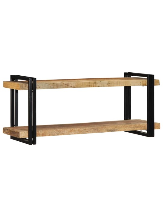 Seinähylly 110x33x45 cm massiivipuuta mango