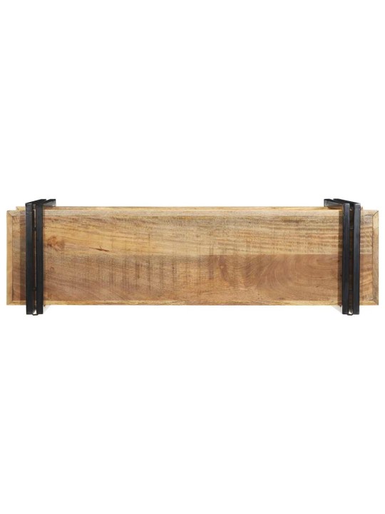 Seinähylly 110x33x45 cm massiivipuuta mango
