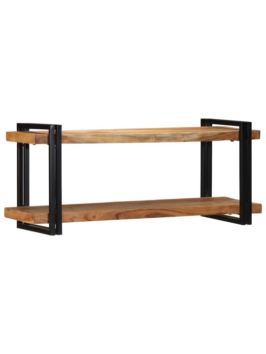 Seinähylly 110x33x45 cm massiivipuu akaasia