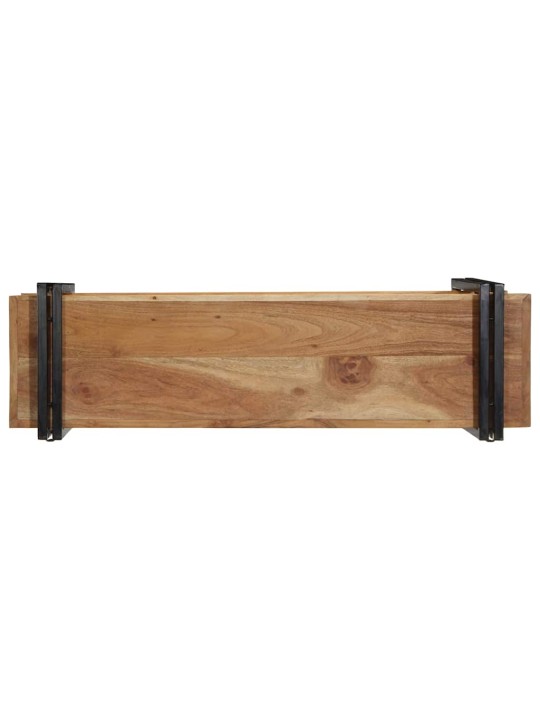 Seinähylly 110x33x45 cm massiivipuu akaasia