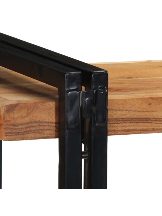 Seinähylly 110x33x45 cm massiivipuu akaasia