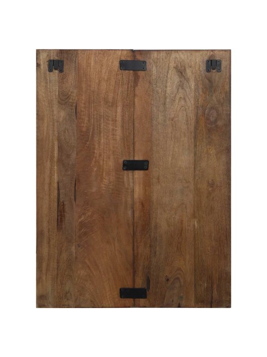 Yöpöytäkaappi monivärinen 60x32x80 cm massiivipuu kierrätetty