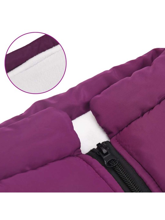 Koiran takki valjailla vedenpitävä heijastava violetti l48