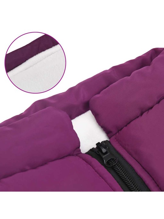 Koiran takki valjailla vedenpitävä heijastava violetti l68