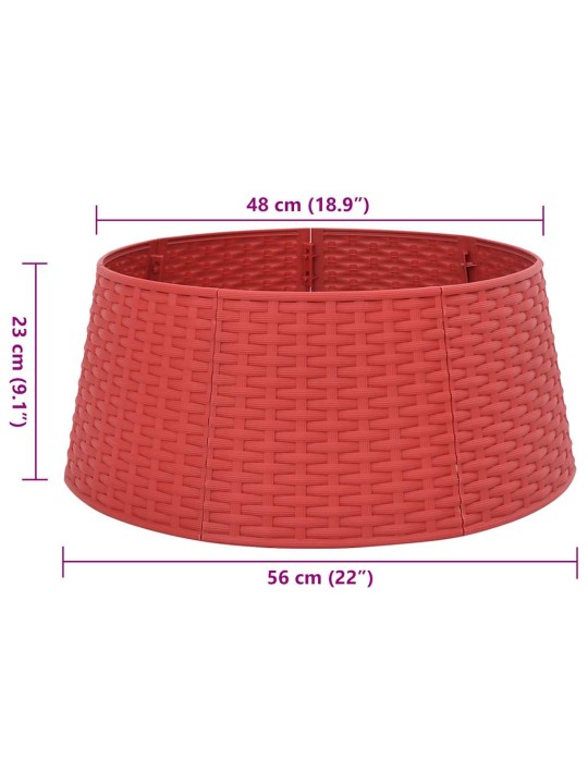 Joulukuusihame punainen ø56x23 cm muovi