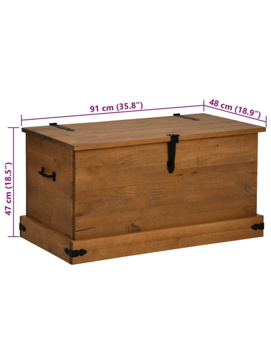 Säilytysarkku halden 91x48x47 cm massiivipuumänty