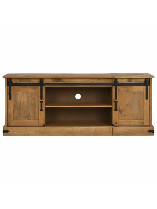 Tv kaappi halden 2 liukuovea 150x40x60 cm massiivipuuta