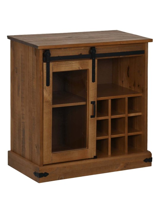 Senkki halden liukuovella 80x40x80 cm massiivipuuta