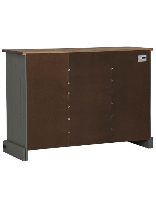 Senkki halden 2 liukuovet harmaa 112x40x80 cm massiivipuu