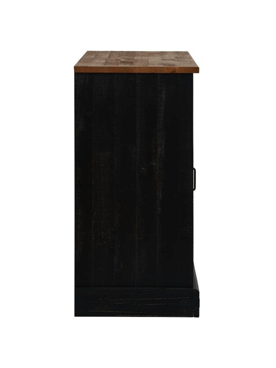 Senkki halden 2 liukuovet musta 112x40x80 cm massiivipuu