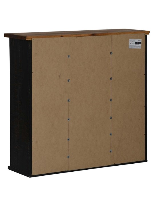 Ripustuskaappi halden 2 liukuovea musta 75x22,5x70 cm mänty