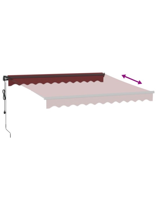 Automaattimarkiisi viininpunainen 300x250 cm