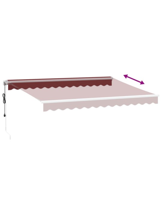 Automaattimarkiisi viininpunainen 350x250 cm