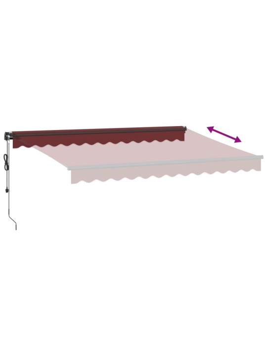 Automaattimarkiisi viininpunainen 350x250 cm