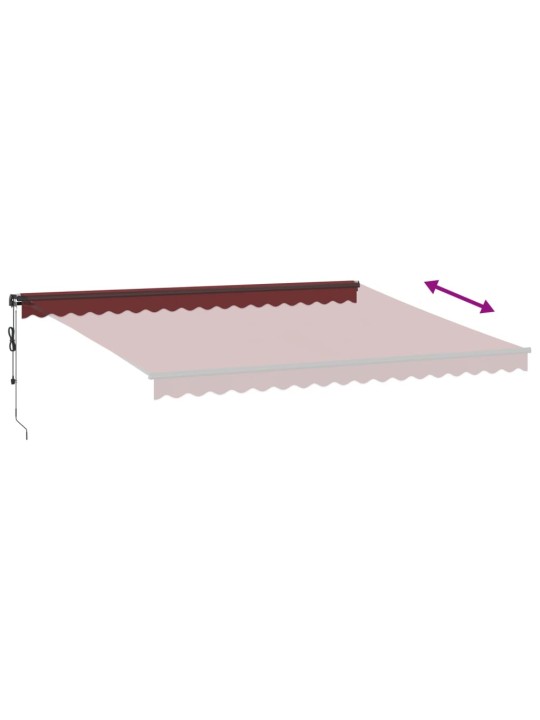 Automaattimarkiisi viininpunainen 450x300 cm