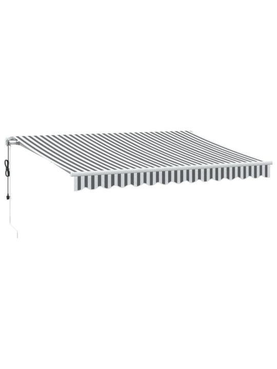 Automaattimarkiisi antrasiitti/valkoinen 350x250 cm