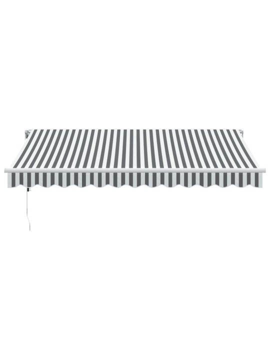 Automaattimarkiisi antrasiitti/valkoinen 350x250 cm