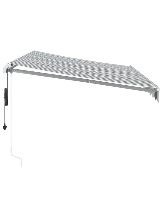 Automaattimarkiisi antrasiitti/valkoinen 350x250 cm