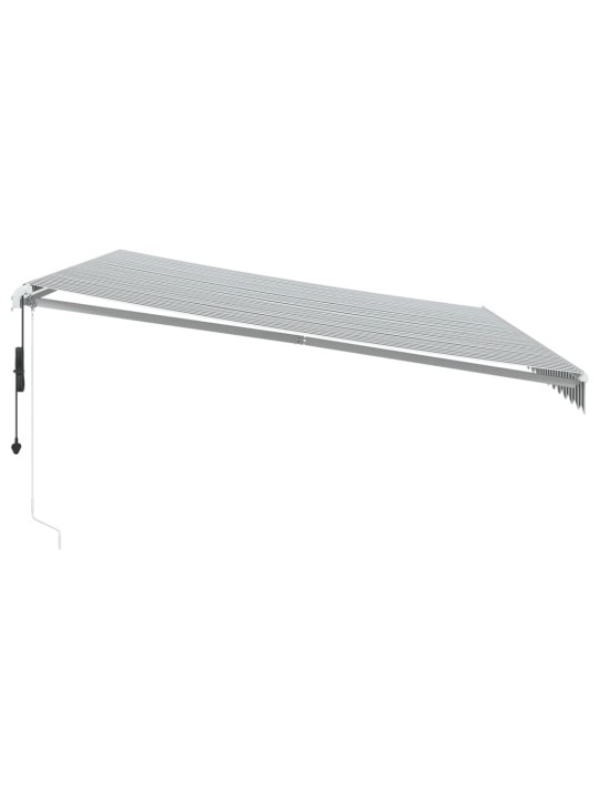 Automaattimarkiisi antrasiitti/valkoinen 500x300 cm