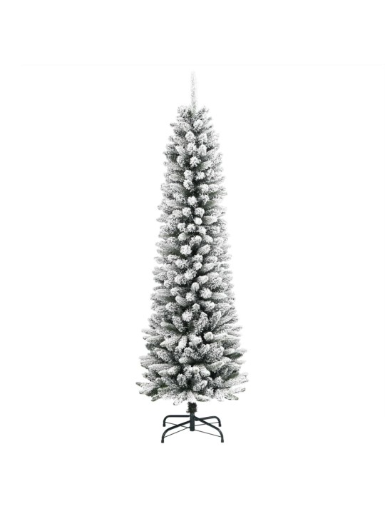 Tekojoulukuusi lumihuurteella 150 cm pvc ja pe