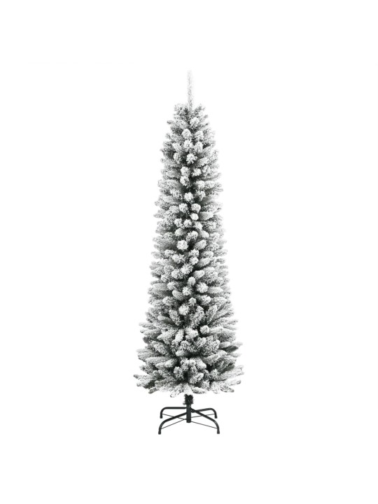 Tekojoulukuusi lumihuurteella 240 cm pvc ja pe