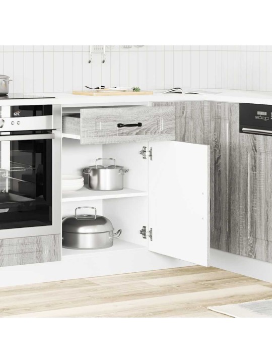 Keittiön pohjakaappi kalmar harmaa sonoma suunniteltu puu