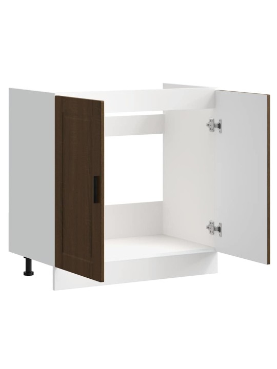 Altaan pohjakaappi porto ruskea tammi 80x46x81,5cm tekninen puu