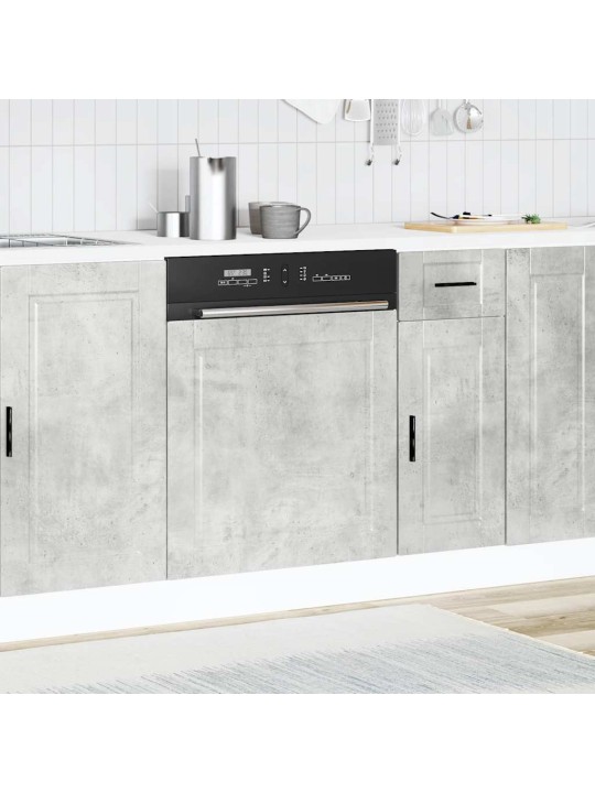 Astianpesukoneen paneeli porto betoninharmaa 60x1,5x67 cm