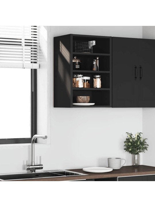 Seinäkaappi "riga" musta 40x29,5x60 cm lastulevy