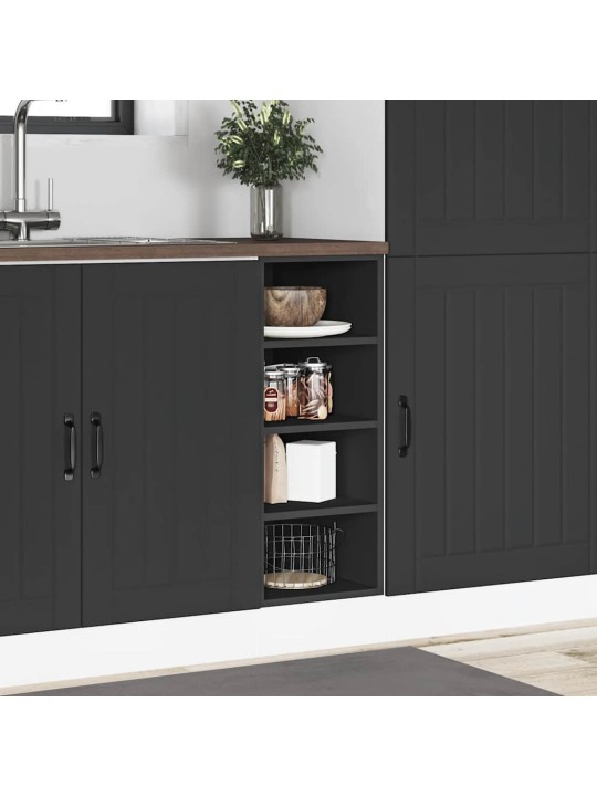Alakaappi "riga" musta 30x44,5x81,5 cm engineered wood