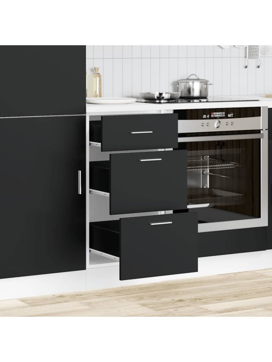 Alakaappi "lyon" musta 40x46x81,5 cm engineered wood