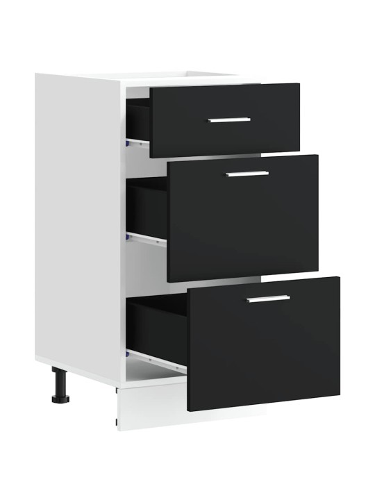 Alakaappi "lyon" musta 40x46x81,5 cm engineered wood