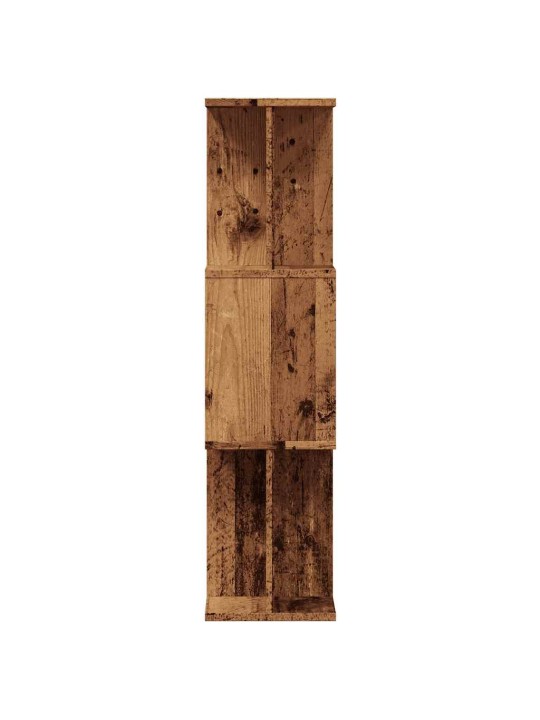 Kirjakaappi vanhaa puuta 80x24x96 cm suunniteltu puu