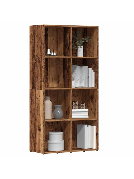 Kirjakaappi vanha puu 66x30x130 cm suunniteltu puu