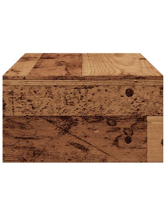 Näyttökoroke vanhaa puuta 42x24x13 cm lastulevy