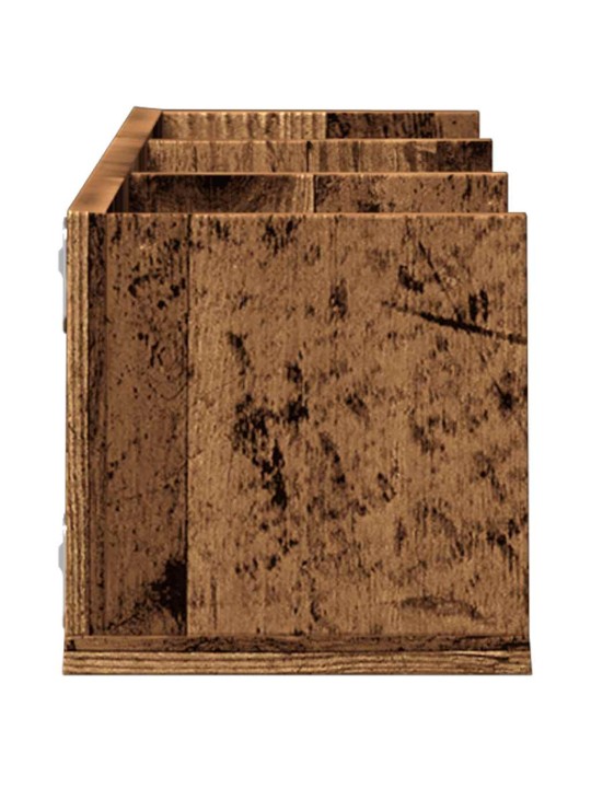 Cd-seinähylly vanhaa puuta 75x18x18 cm lastulevy