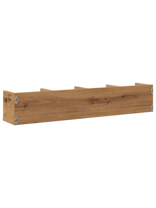Cd-hylly käsityöläinen tammi 100x18x18 cm tekninen puu