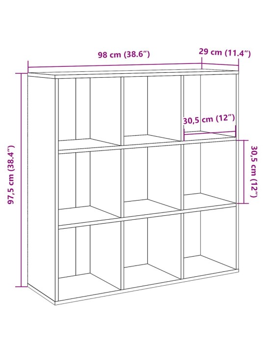 Kirjahylly käsityöläinen tammi 98x29x97,5 cm