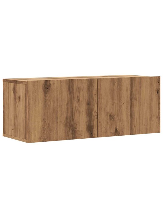 Tv-seinäkaappi artesaani tammi 80x30x30 cm tekninen puu