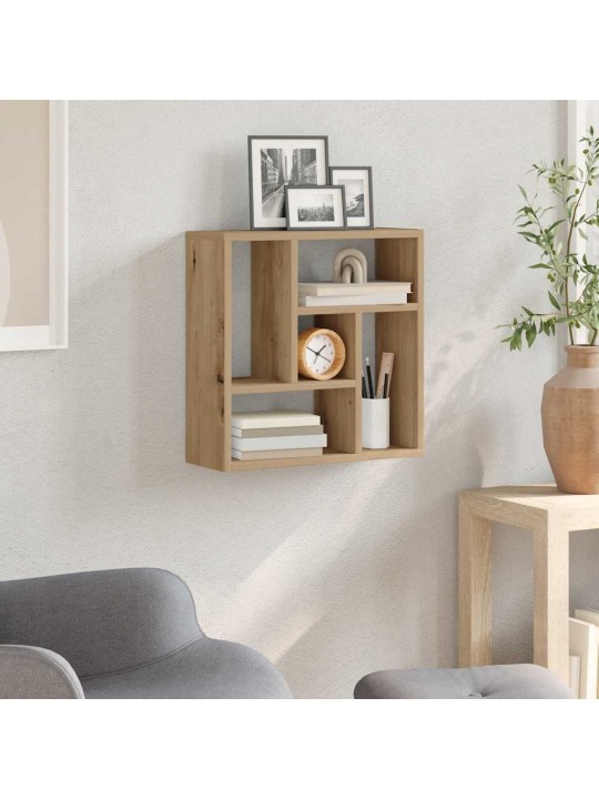 Seinähylly käsityöläinen tammi 45x16x45 cm lastulevy