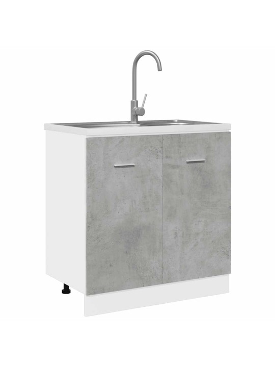 Allaskaappi "lyon" betoninharmaa 80x46x81,5 cm lastulevy