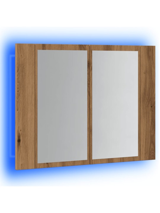 Led peilikaappi käsityöläinen tammi 60x12x45 cm tekninen puu