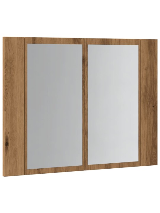 Led peilikaappi käsityöläinen tammi 60x12x45 cm tekninen puu