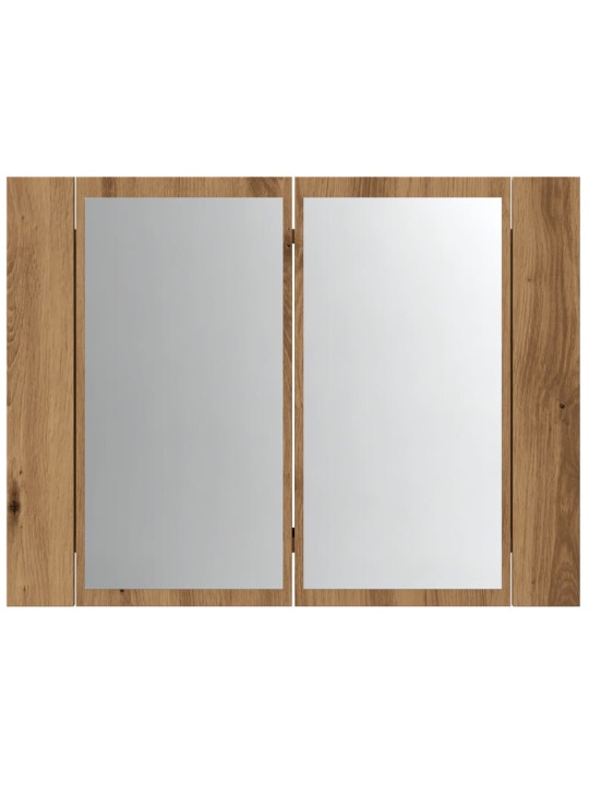 Led peilikaappi käsityöläinen tammi 60x12x45 cm tekninen puu