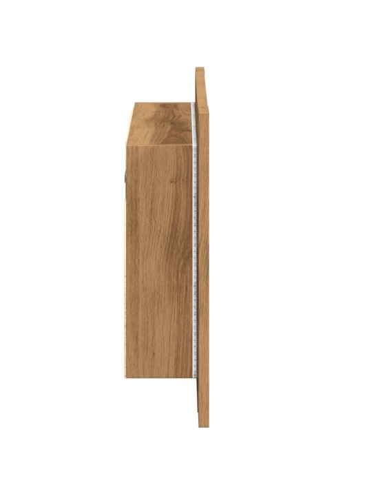 Led peilikaappi käsityöläinen tammi 60x12x45 cm tekninen puu